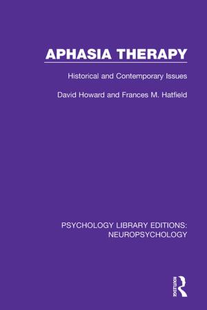 Cover of the book Aphasia Therapy by Alejandra Boni, Melanie Walker