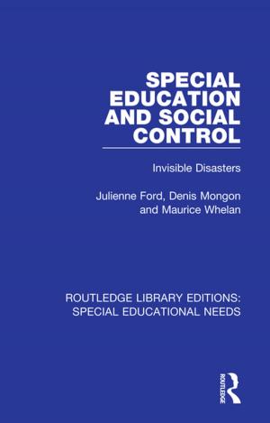 Cover of the book Special Education and Social Control by Ann Christie