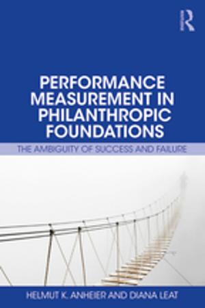Book cover of Performance Measurement in Philanthropic Foundations
