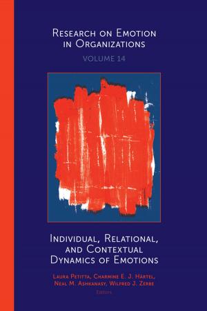 Cover of the book Individual, Relational, and Contextual Dynamics of Emotions by Dennis Jancsary, Thibault Daudigeos, Markus A. Höllerer