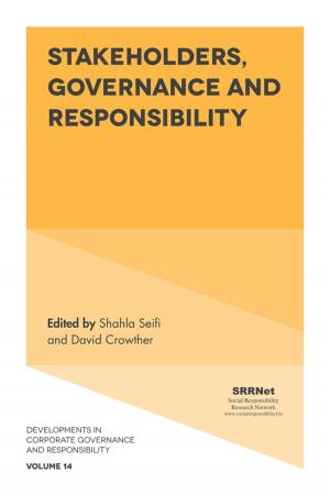 Cover of the book Stakeholders, Governance and Responsibility by David Crowther