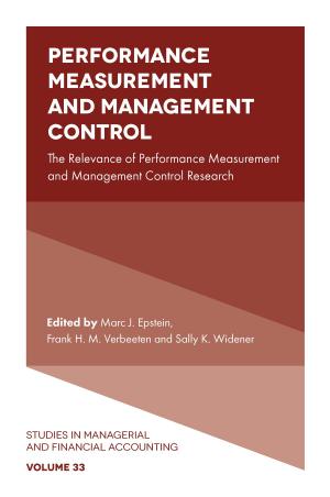 Cover of Performance Measurement and Management Control