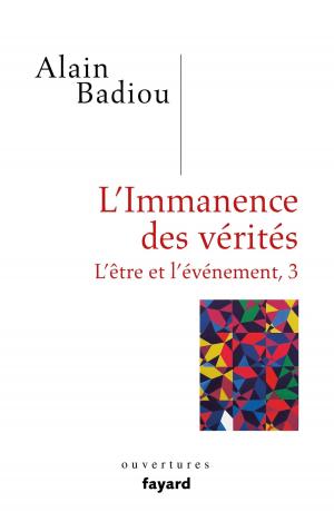 Book cover of L'immanence des vérités