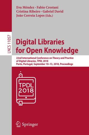 Cover of the book Digital Libraries for Open Knowledge by Verity White