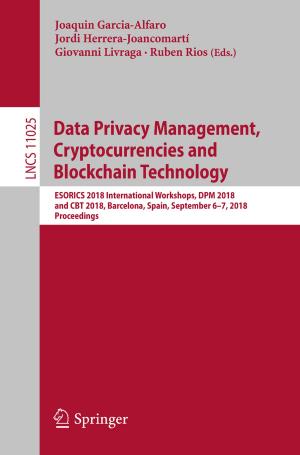 Cover of the book Data Privacy Management, Cryptocurrencies and Blockchain Technology by Doug Sleeter, Stacey Byrne