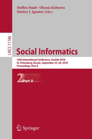 Cover of the book Social Informatics by Dania Abdul Malak, Katriona McGlade, Diana Pascual, Eduard Pla