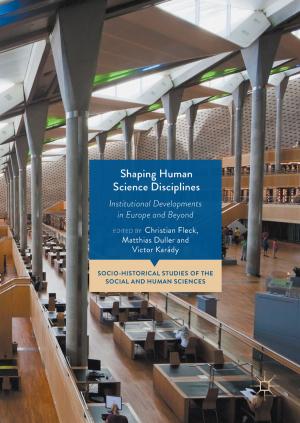 Cover of the book Shaping Human Science Disciplines by Jairo José da Silva