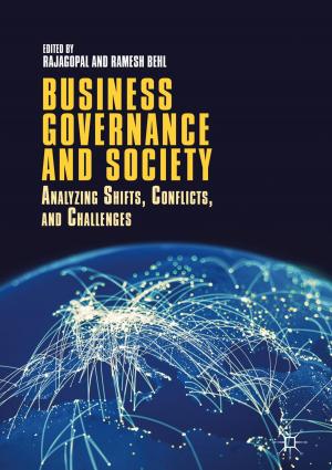 Cover of the book Business Governance and Society by V.S. Subrahmanian, Aaron Mannes, Animesh Roul, R.K. Raghavan