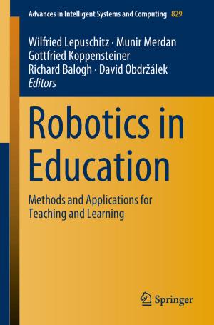 Cover of the book Robotics in Education by Fabrizio Antenucci