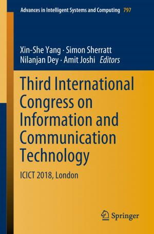 Cover of the book Third International Congress on Information and Communication Technology by Ming-Chon Hsiung, Wei-Hsian Yin, Fang-Chieh Lee, Wei-Hsuan Chiang