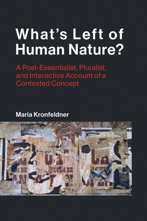 Cover of the book What's Left of Human Nature? by Maria Kronfeldner, The MIT Press
