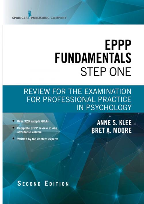 Cover of the book EPPP Fundamentals, Step One, Second Edition by , Springer Publishing Company