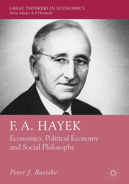 Cover of the book F. A. Hayek by Peter J. Boettke, Palgrave Macmillan UK