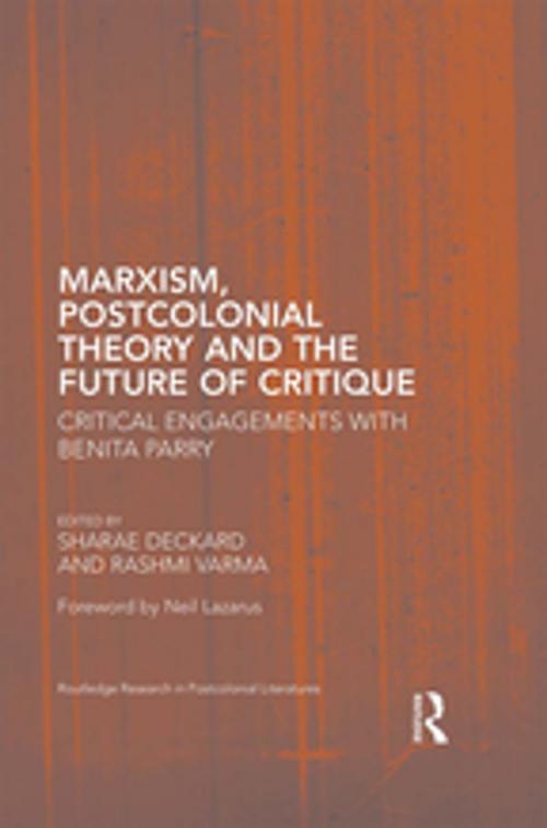 Cover of the book Marxism, Postcolonial Theory, and the Future of Critique by , Taylor and Francis