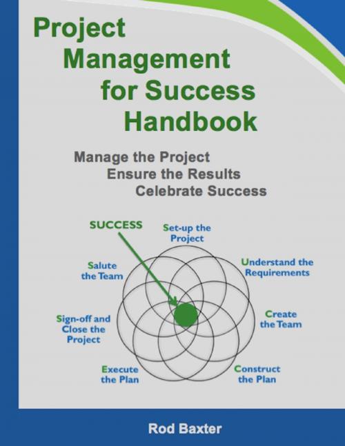Cover of the book Project Management for Success Handbook: Manage the Project – Ensure the Results – Celebrate Success by Rod Baxter, Lulu.com