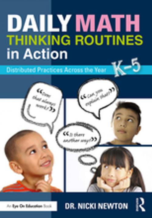 Cover of the book Daily Math Thinking Routines in Action by Nicki Newton, Taylor and Francis