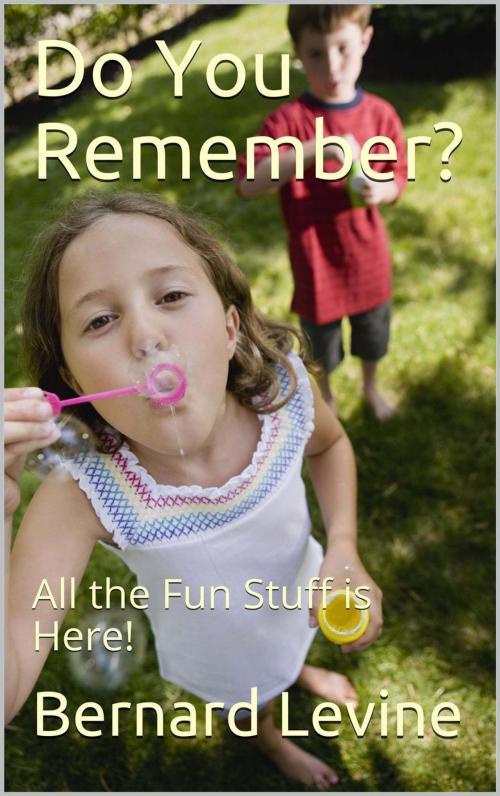 Cover of the book Do You Remember?: All the Fun Stuff is Here! by Bernard Levine, Bernard Levine