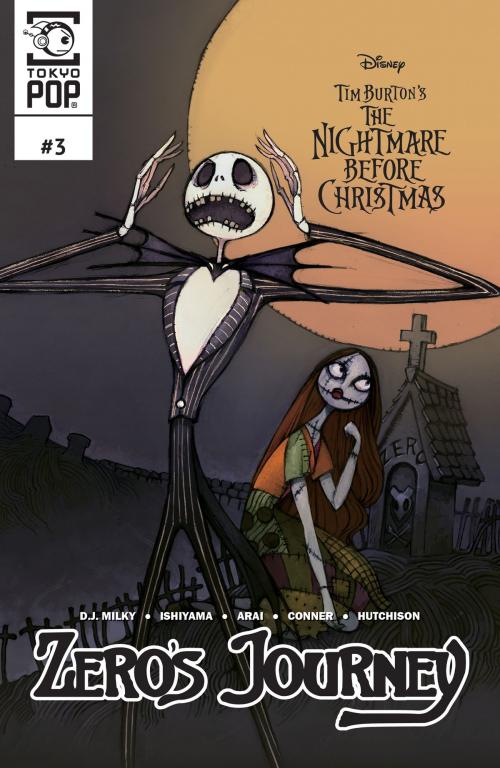 Cover of the book Disney Manga: Tim Burton's The Nightmare Before Christmas -- Zero's Journey Issue #03 by D.J. Milky, TOKYOPOP