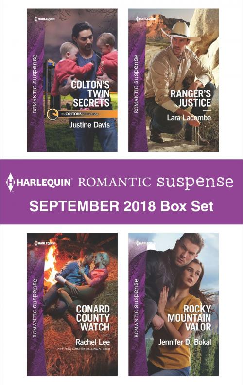 Cover of the book Harlequin Romantic Suspense September 2018 Box Set by Justine Davis, Rachel Lee, Lara Lacombe, Jennifer D. Bokal, Harlequin