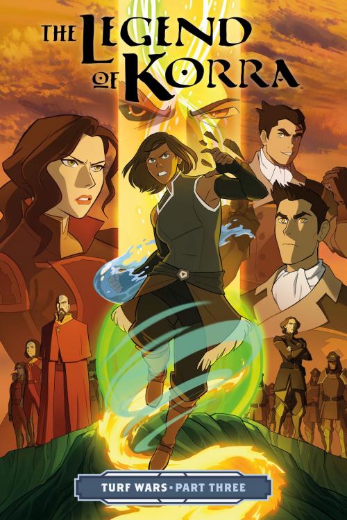 Cover of the book The Legend of Korra: Turf Wars Part Three by Michael Dante DiMartino, Dark Horse Comics