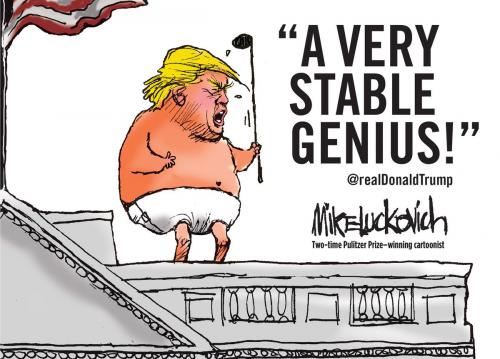 Cover of the book A Very Stable Genius by Mike Luckovich, ECW Press