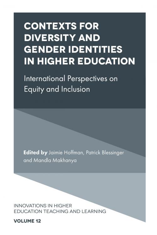 Cover of the book Contexts for Diversity and Gender Identities in Higher Education by , Emerald Publishing Limited