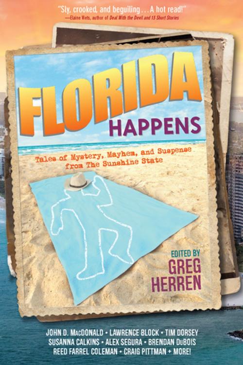 Cover of the book Florida Happens by Lawrence Block, Reed Farrel Coleman, Brendan DuBois, Susanna Calkins, John D. MacDonald, Three Rooms Press