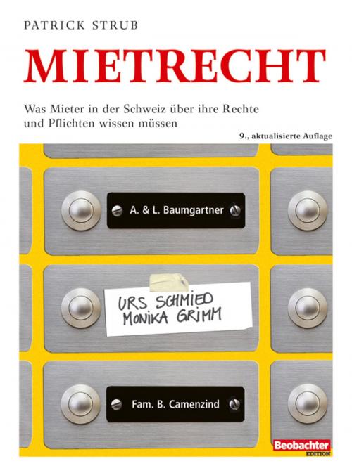 Cover of the book Mietrecht by Patrick Strub, Beobachter-Edition