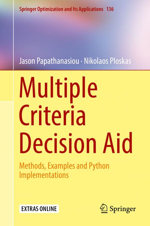 Cover of the book Multiple Criteria Decision Aid by Jason Papathanasiou, Nikolaos Ploskas, Springer International Publishing