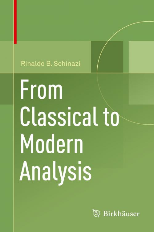 Cover of the book From Classical to Modern Analysis by Rinaldo B. Schinazi, Springer International Publishing