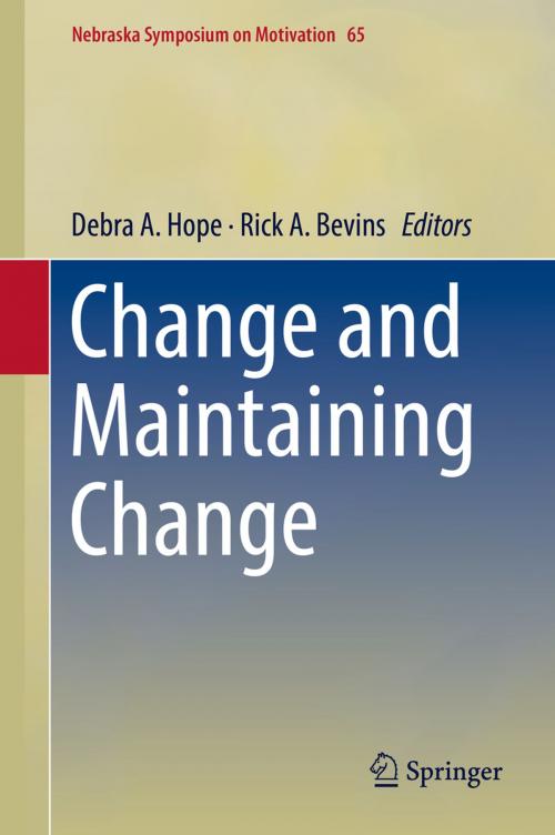 Cover of the book Change and Maintaining Change by , Springer International Publishing