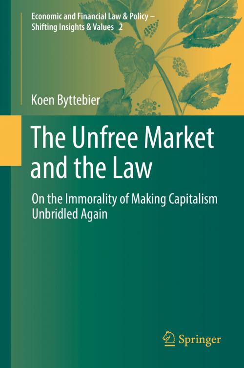 Cover of the book The Unfree Market and the Law by Koen Byttebier, Springer International Publishing