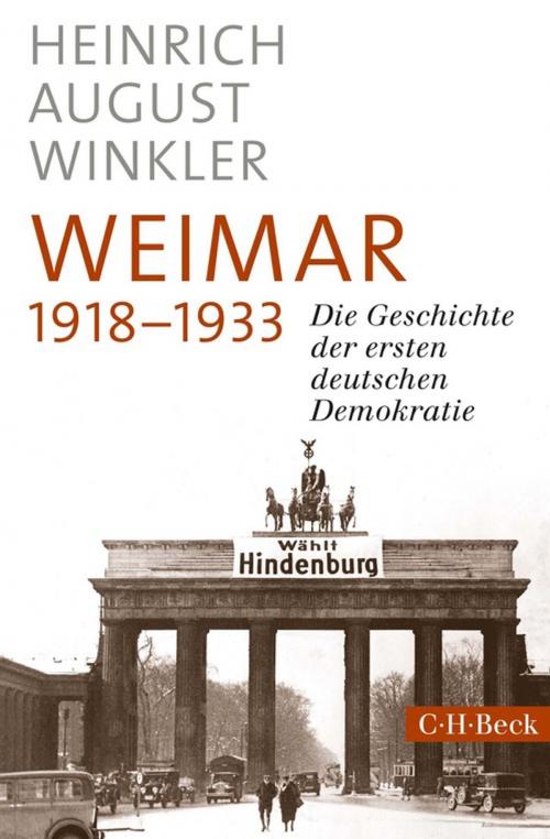 Cover of the book Weimar 1918-1933 by Heinrich August Winkler, C.H.Beck