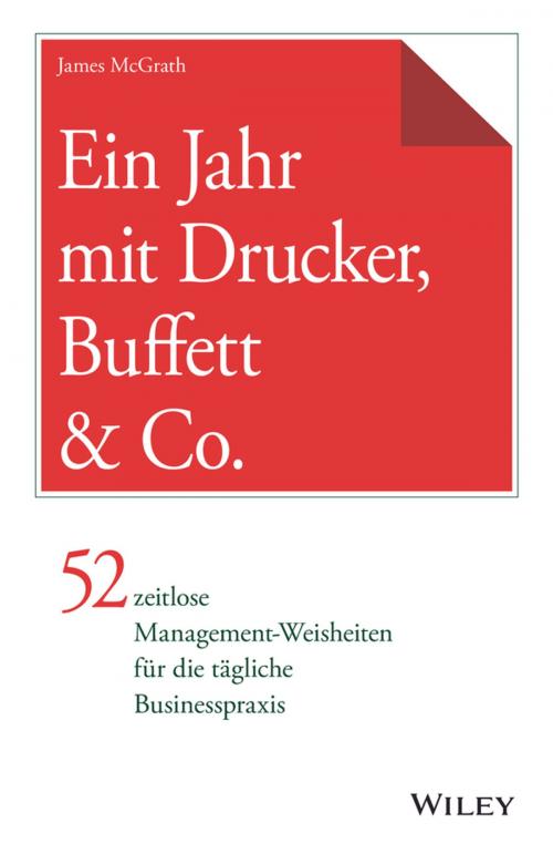Cover of the book Ein Jahr mit Drucker, Buffett & Co. by James McGrath, Wiley