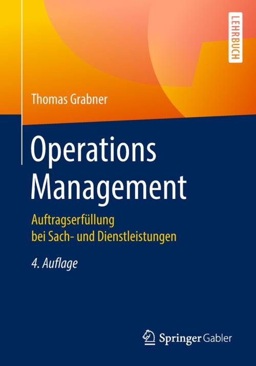 Cover of the book Operations Management by Thomas Grabner, Springer Fachmedien Wiesbaden