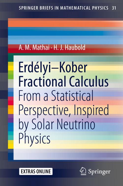 Cover of the book Erdélyi–Kober Fractional Calculus by A. M. Mathai, H. J. Haubold, Springer Singapore