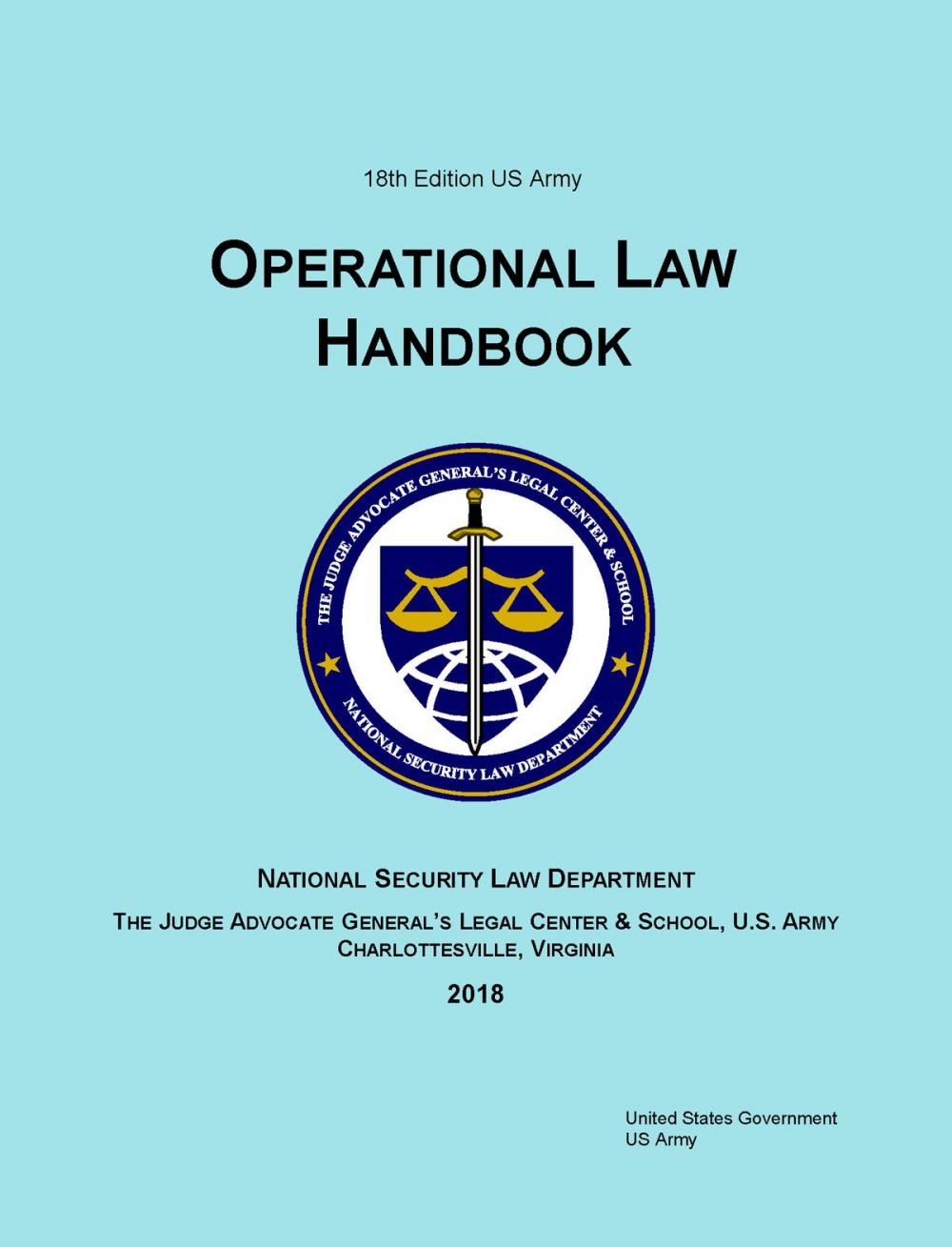 Big bigCover of 18th Edition US Army Operational Law Handbook