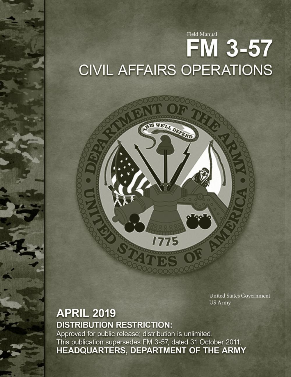 Big bigCover of Field Manual FM 3-57 Civil Affairs Operations April 2019
