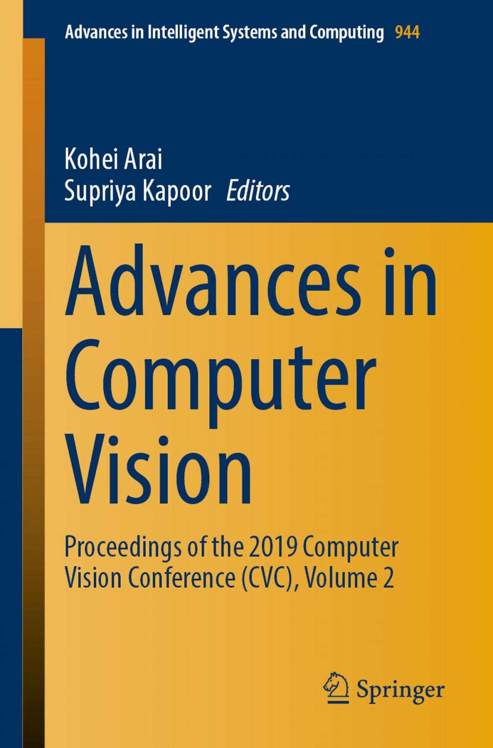Big bigCover of Advances in Computer Vision