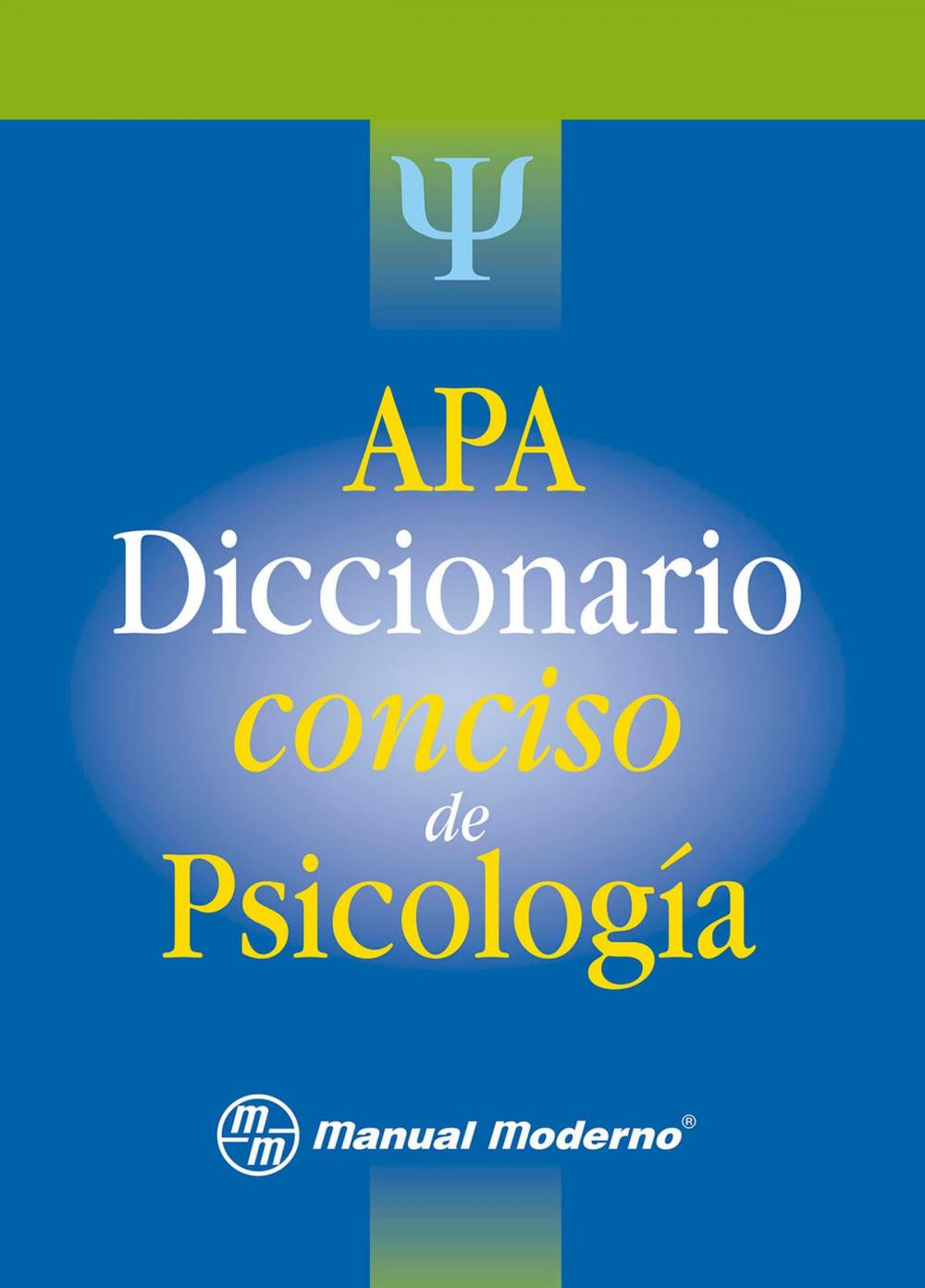 Big bigCover of APA. Diccionario conciso de psicología