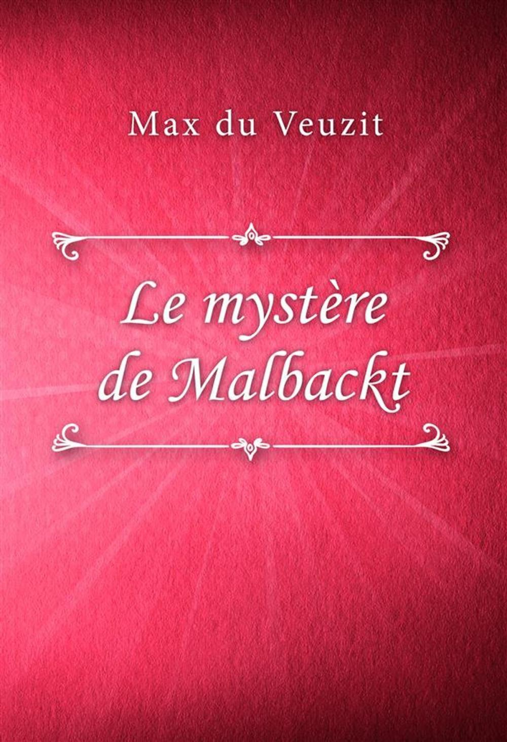 Big bigCover of Le mystère de Malbackt