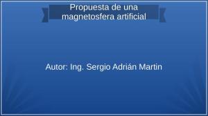 Book cover of Propuesta de una magnetosfera artificial