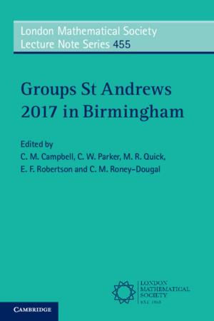 Cover of Groups St Andrews 2017 in Birmingham