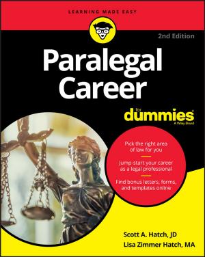 Cover of Paralegal Career For Dummies