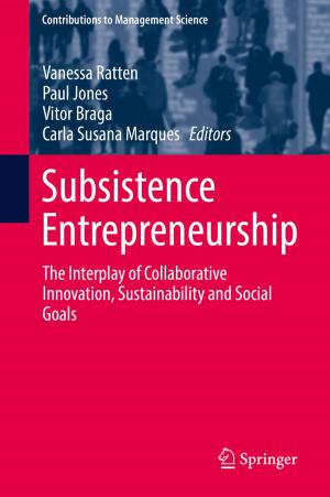 Cover of the book Subsistence Entrepreneurship by Charu C. Aggarwal, Saket Sathe