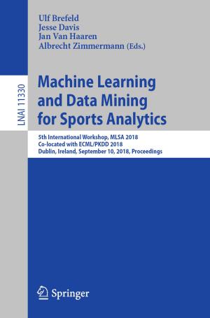 Cover of the book Machine Learning and Data Mining for Sports Analytics by William Rowlandson