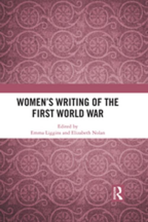 Cover of the book Women's Writing of the First World War by , Taylor and Francis
