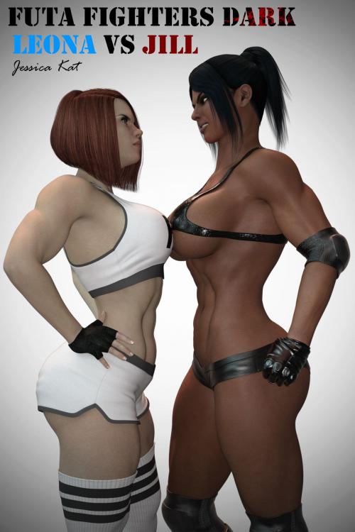 Cover of the book Futa Fighters Dark Leona vs Jill by Jessica Kat, Jessica Kat