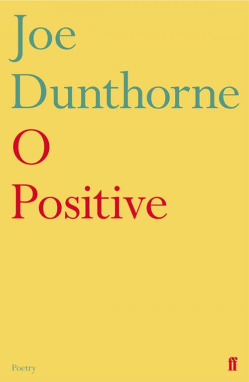 Cover of the book O Positive by Joe Dunthorne, Faber & Faber