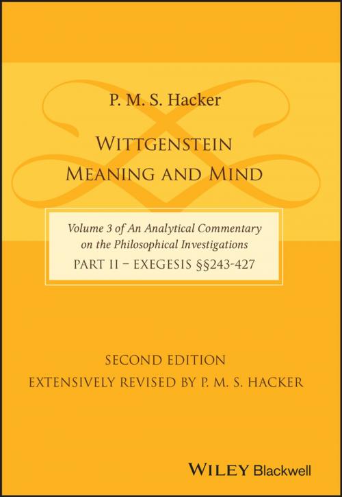 Cover of the book Wittgenstein by P. M. S. Hacker, Wiley